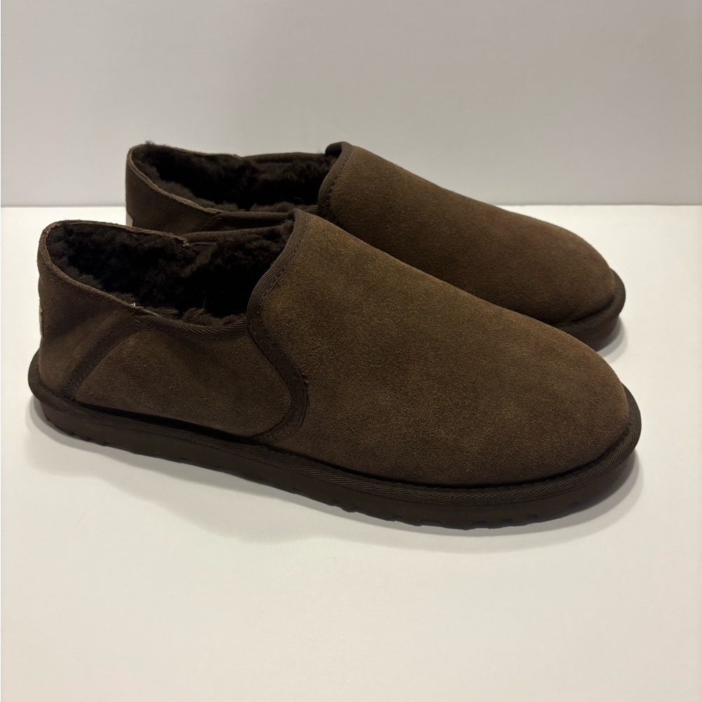 UGG - Men's Brown Kenton Slipper Fleece Lined Slip On- New Size U.S. 13
